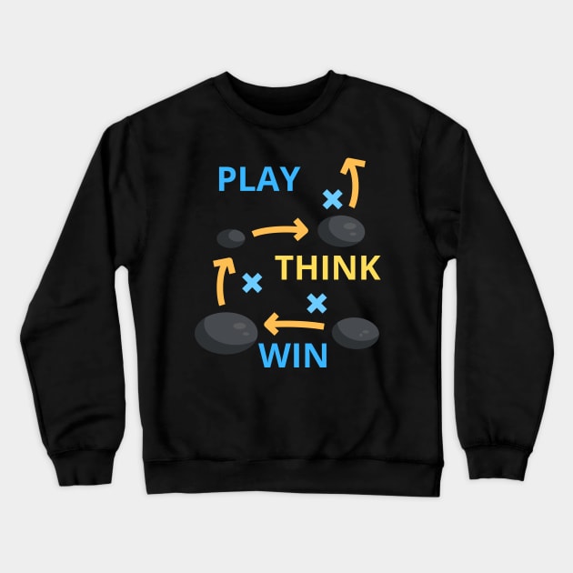 Go Baduk Play Think Win Crewneck Sweatshirt by Piggy Boxer